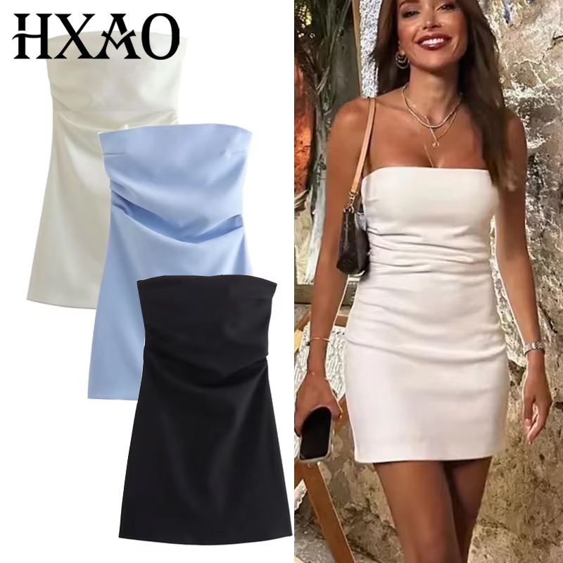 Zara Summer Clothing For Women - HXAO Dress Women Off Shoulder Corset
