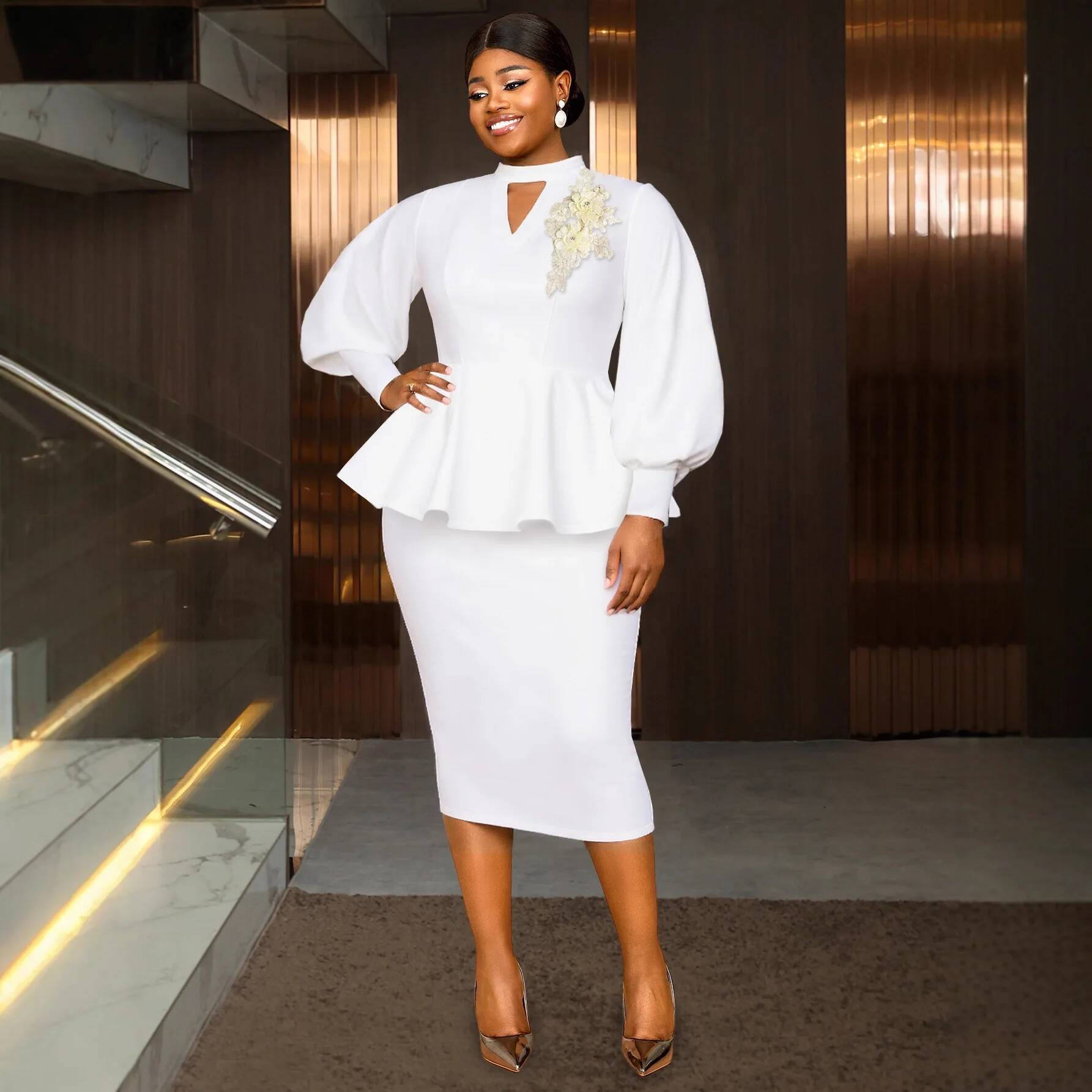 Summer Clothing Office - Plus Size Women's Clothing Half High