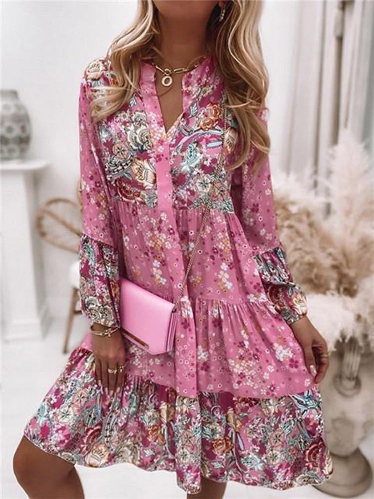 Zara Summer Clothing For Women - Casual Floral Print Dresses For Women