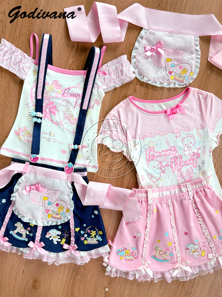 Summer Clothing Model - Lolita Daughters Clothes Cute Printed Strapless