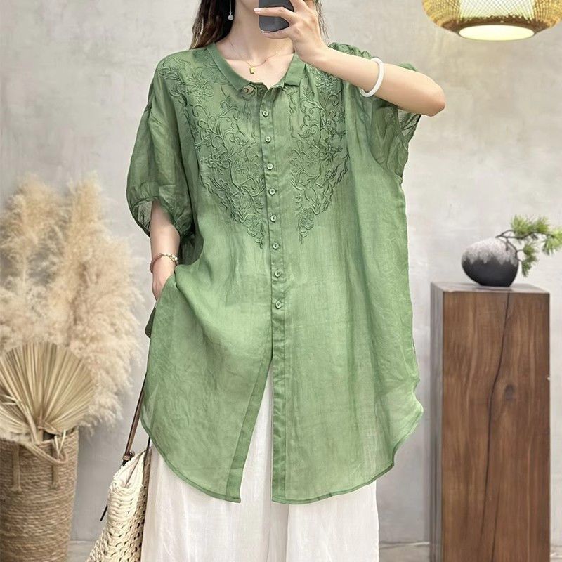 Summer Clothing Office - Plus Size Women's Summer Solid Color