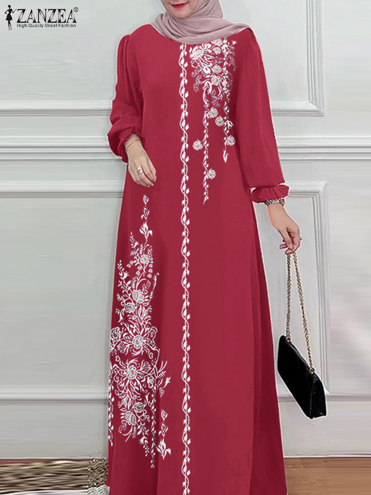 Summer Clothing Hijab - Autumn Muslim Dresses Vintage Dubai Turkey