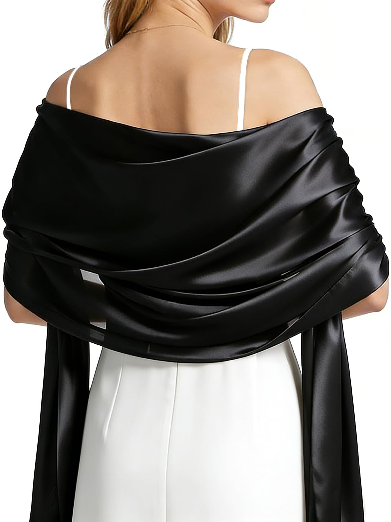 Summer Clothing For Older Women - Women Satin Shawl Wrap for Evening