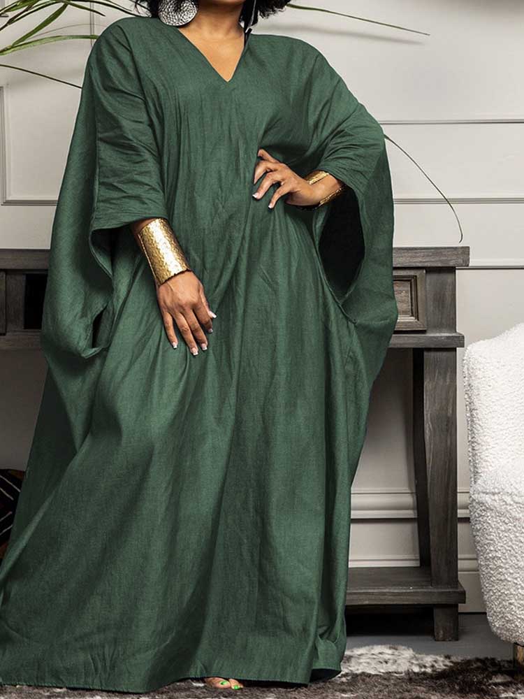 Summer Clothing Vintage - Elegant and Chic Dress Solid Color