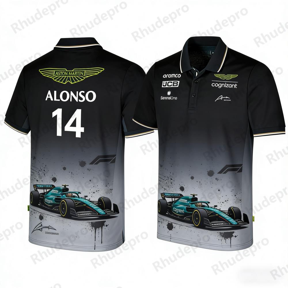 Summer Clothing Motorcycle - Aston Martin Polo Shirt Outdoor Sports