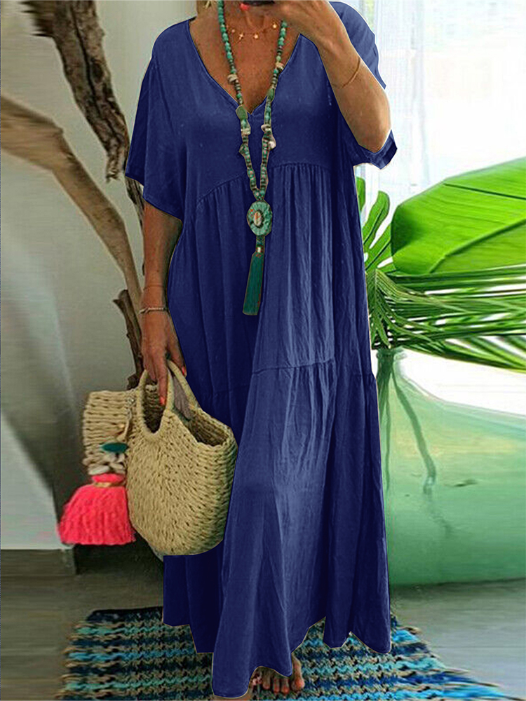 Summer Clothing For Older Women - plus Size Women's V Neck Casual