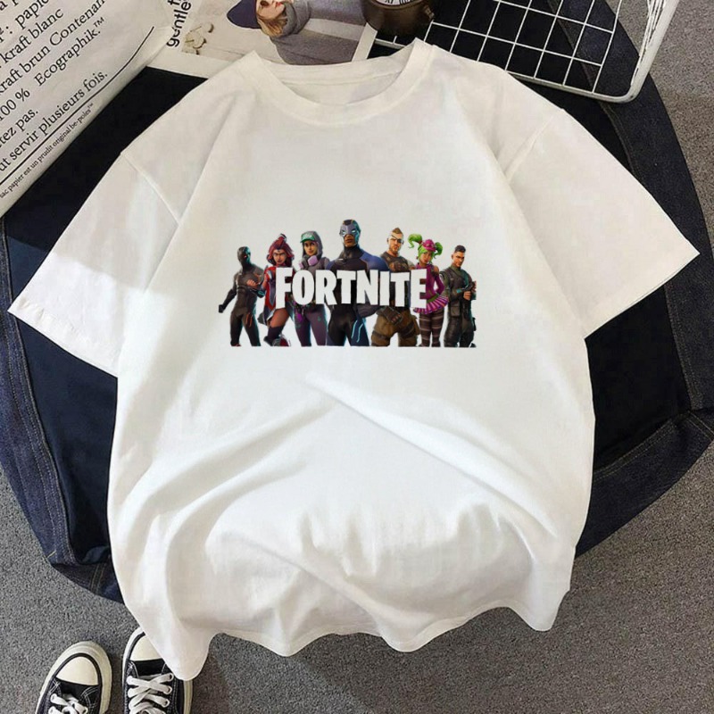 Summer Clothing Model - Fortnite Clothing Tees Summer Printed Cartoon