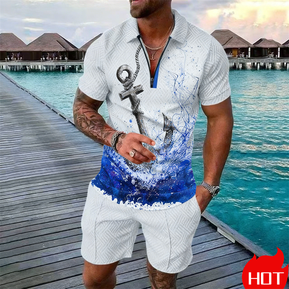 Summer Clothing Vintage - Summer man polo shirt set Vintage