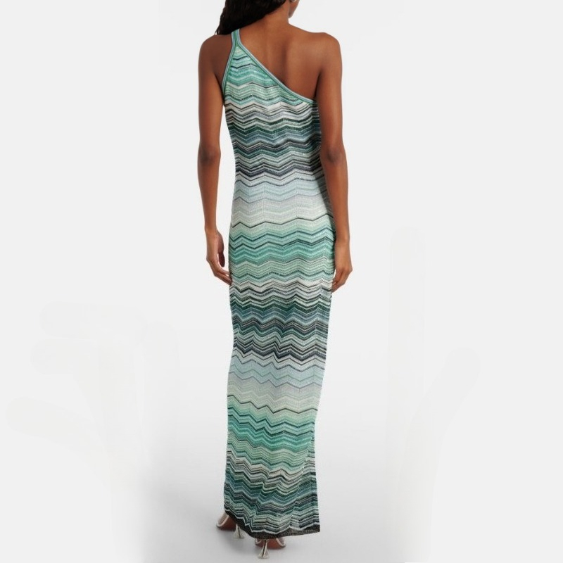Fold Teal Green Gradient Zigza - Summer Clothing H&M ulasan dan harga