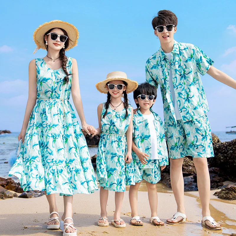 Vacation Parent-child Clothing - Summer Clothing Resort ulasan dan harga