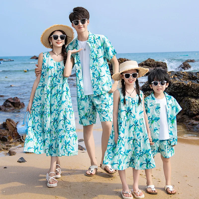 Vacation Parent-child Clothing - Summer Clothing Resort ulasan dan harga