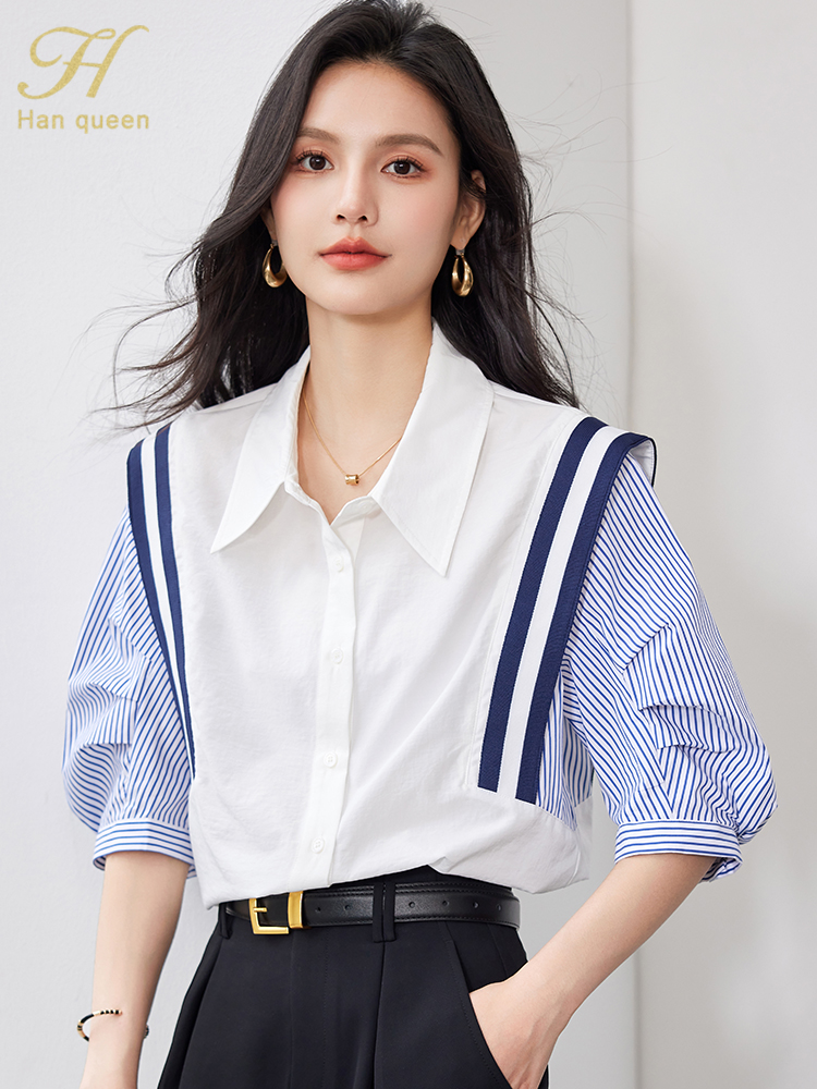 Summer Korean Women Colorblock - Summer Clothing H&M ulasan dan harga