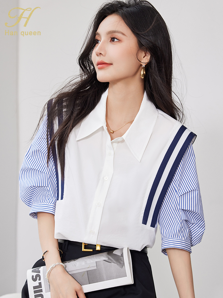 Summer Korean Women Colorblock - Summer Clothing H&M ulasan dan harga