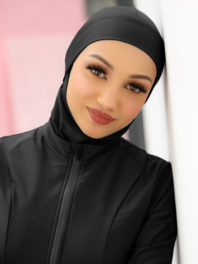 Muslim Plain Swim Bathing Hija - Summer Clothing Hijab ulasan dan harga