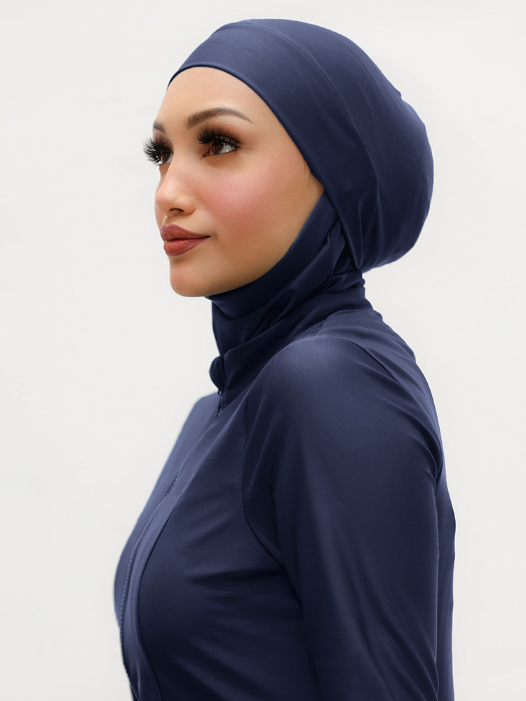 Muslim Plain Swim Bathing Hija - Summer Clothing Hijab ulasan dan harga