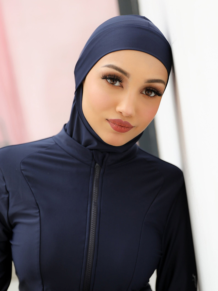 Muslim Plain Swim Bathing Hija - Summer Clothing Hijab ulasan dan harga