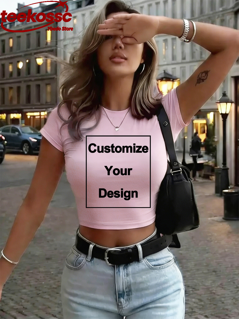 Custom Womens Cotton Crop Tops - Summer Clothing Model ulasan dan harga