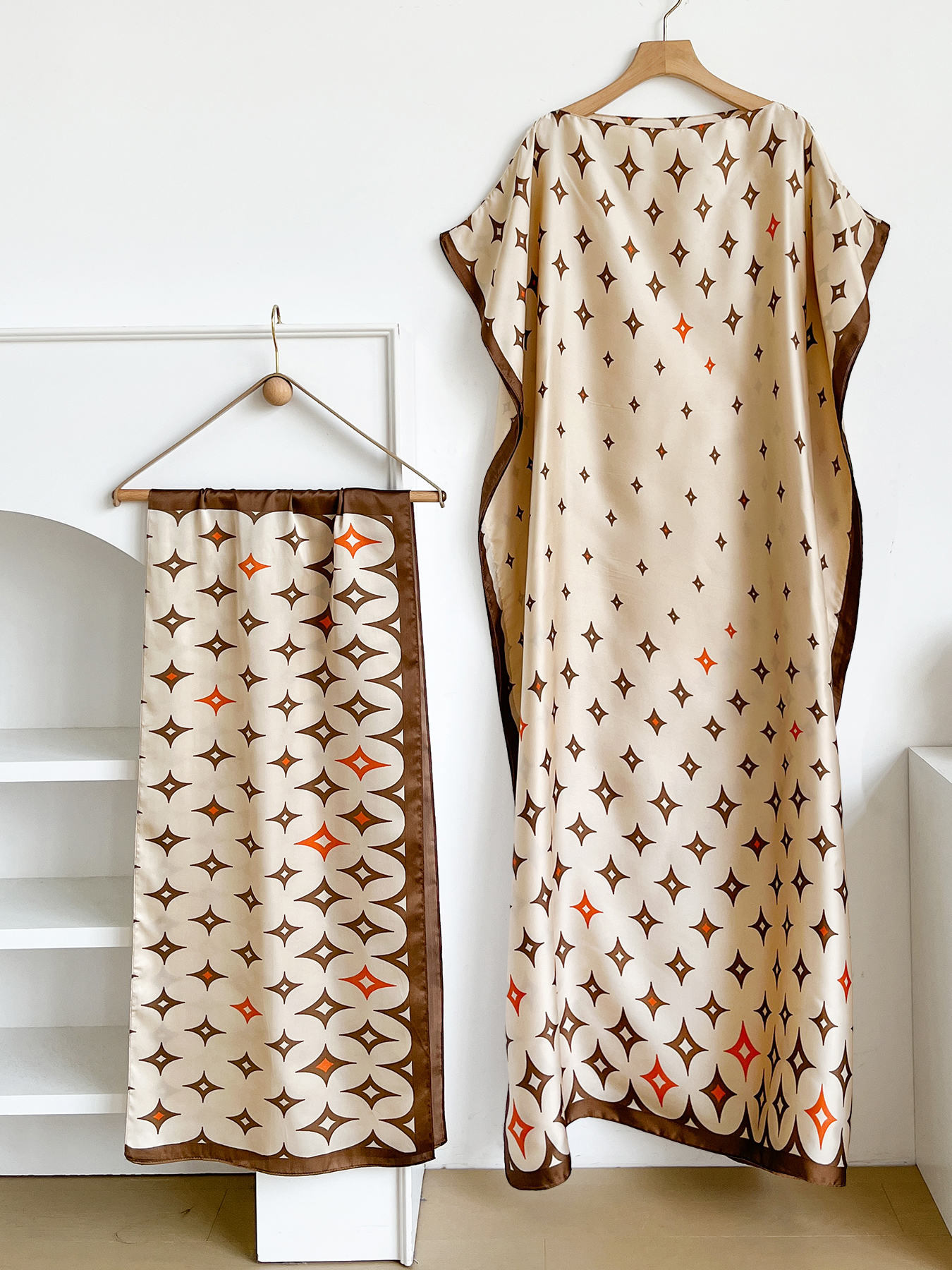 New Style Long Loose Silk Blen - Summer Clothing For Older Women ulasan dan harga