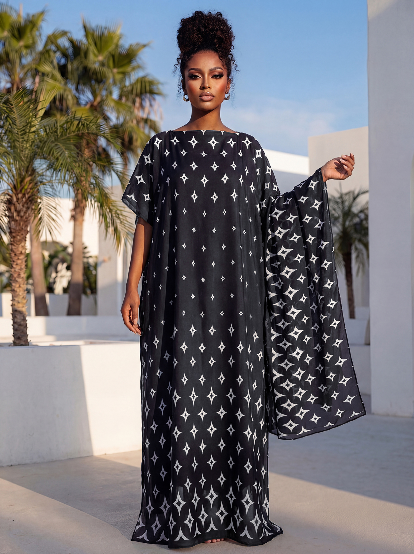 New Style Long Loose Silk Blen - Summer Clothing For Older Women ulasan dan harga