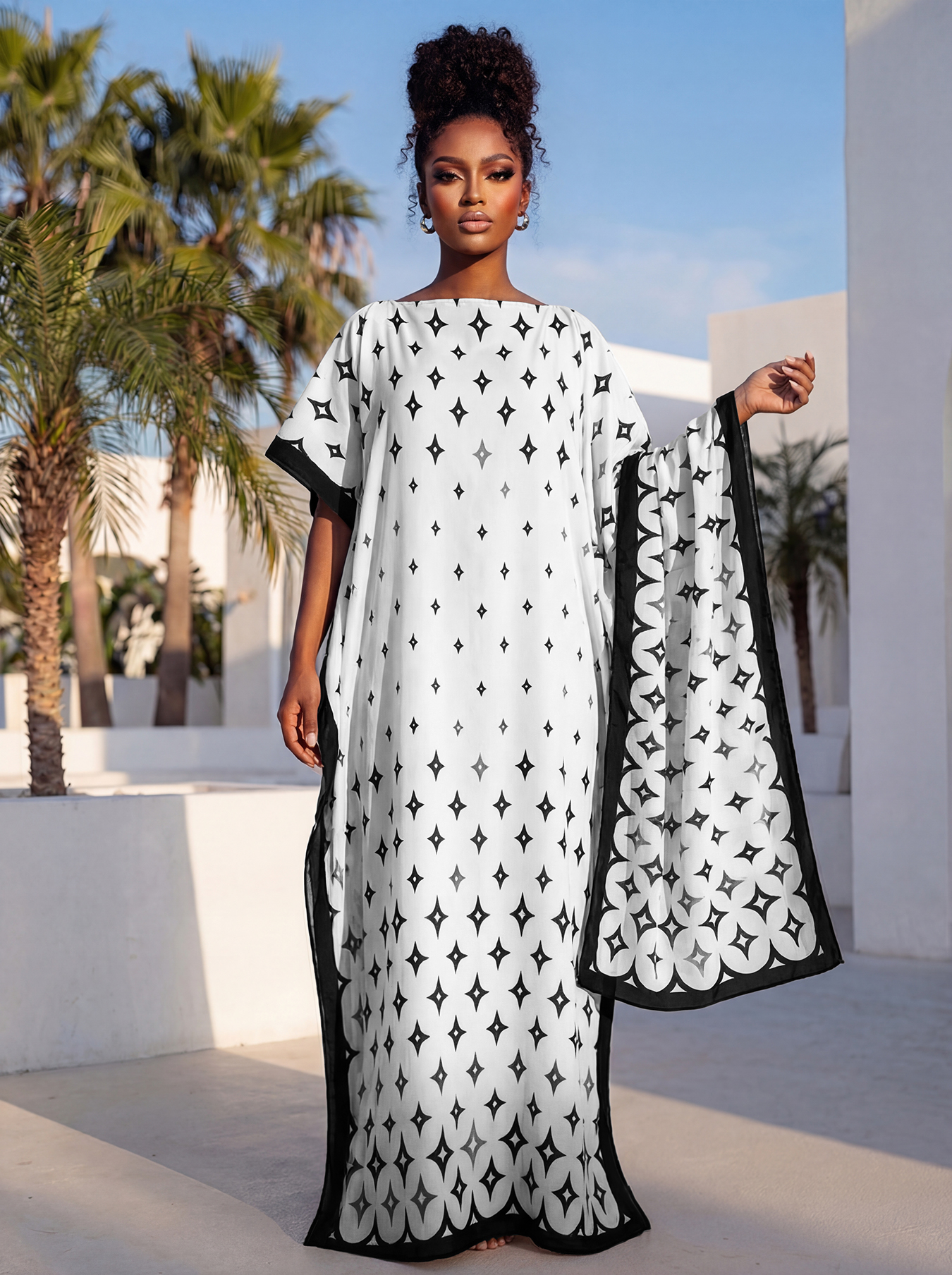 New Style Long Loose Silk Blen - Summer Clothing For Older Women ulasan dan harga