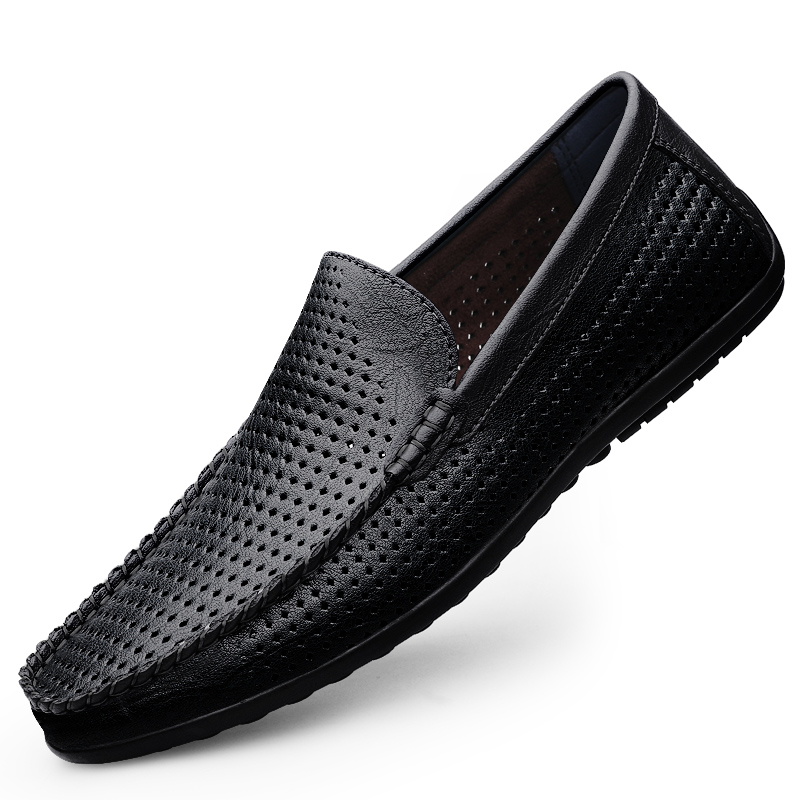 Men's Slip-On Perforated Drivi - Summer Clothing Office ulasan dan harga