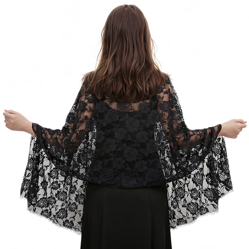 Lace Rose Scarf Long Towel Mus - Summer Clothing Hijab ulasan dan harga