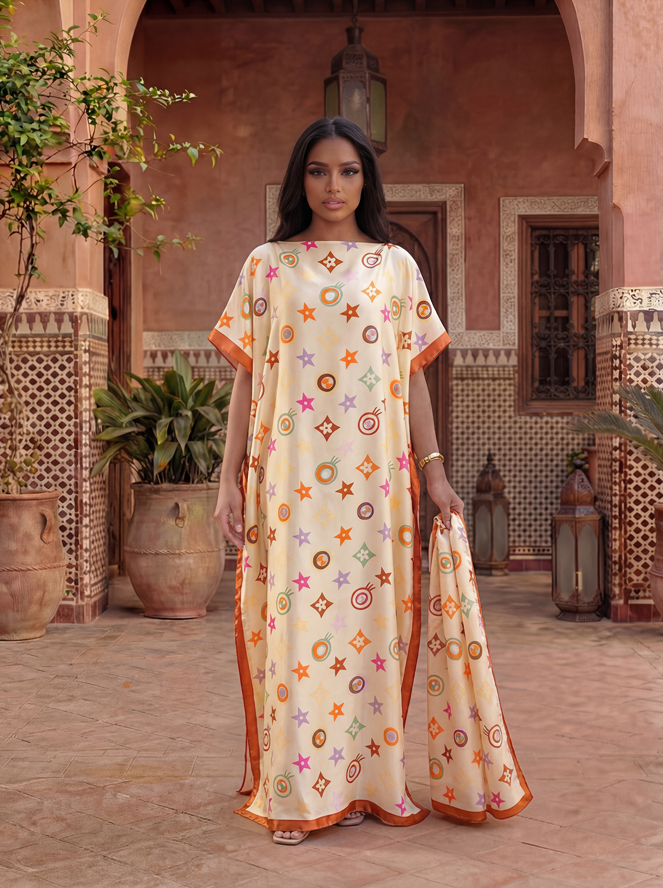 New Fashio Floral Pattern Sati - Summer Clothing For Older Women ulasan dan harga