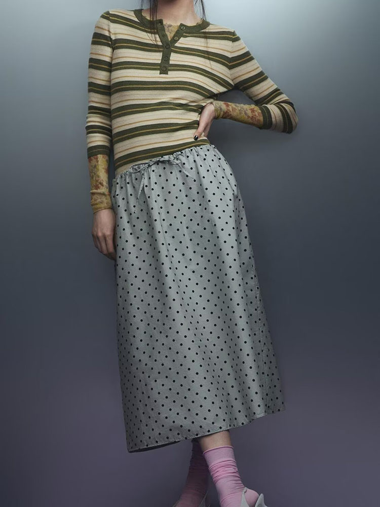 New Summer Women's Midi Skirt  - Summer Clothing Vintage ulasan dan harga