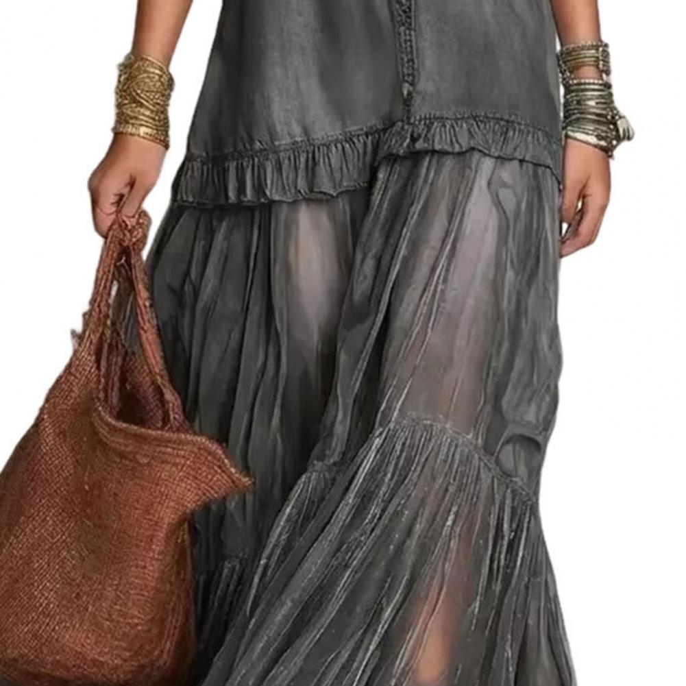 Women's Faux Retro Denim Maxi  - Summer Clothing H&M ulasan dan harga