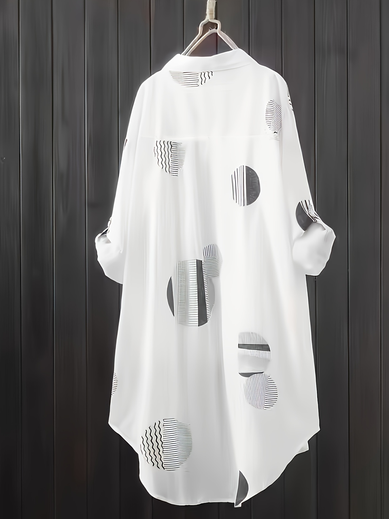 Black and White Large Size Shi - Summer Clothing Model ulasan dan harga