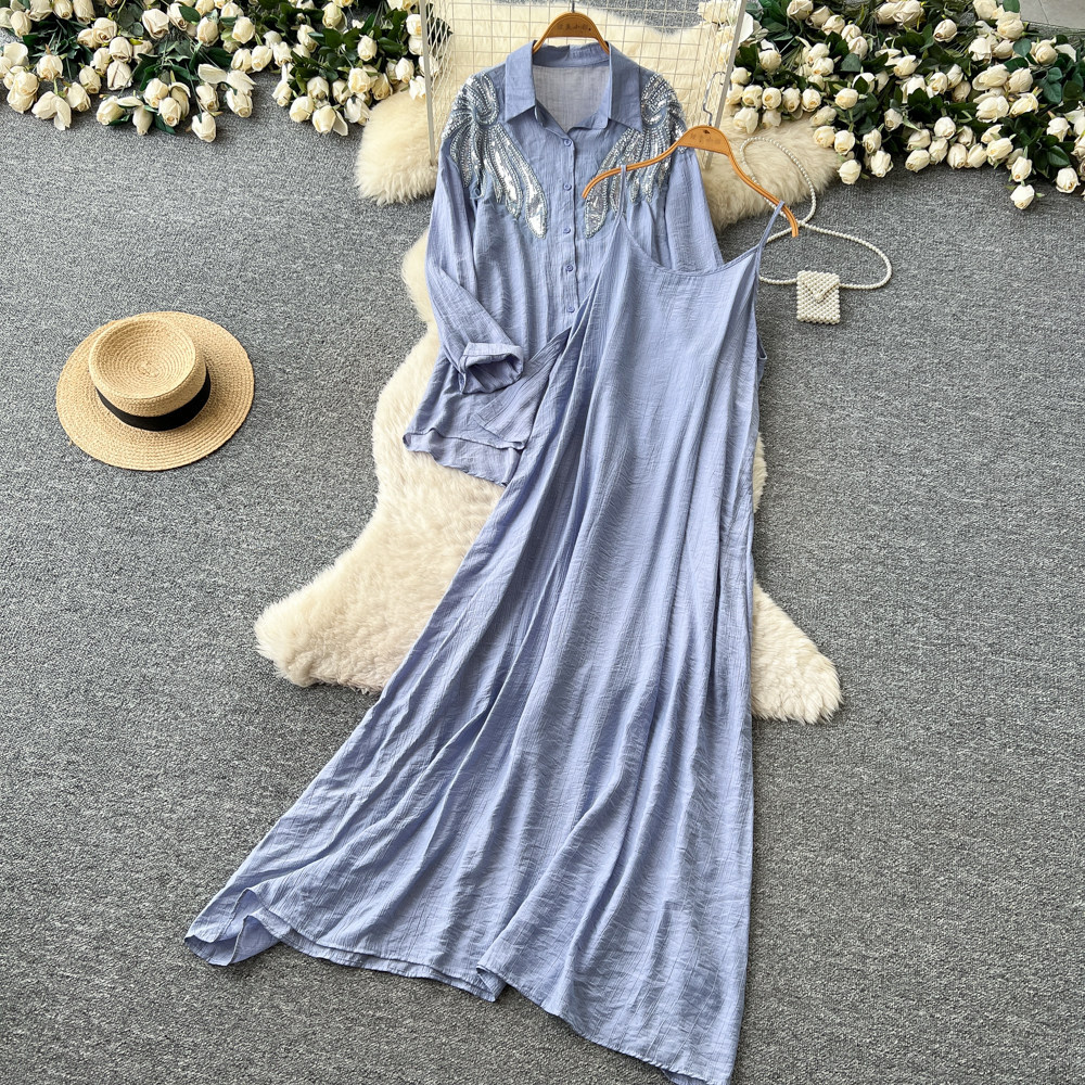 Women Two Piece Sets Dress Set - Summer Clothing For Older Women ulasan dan harga
