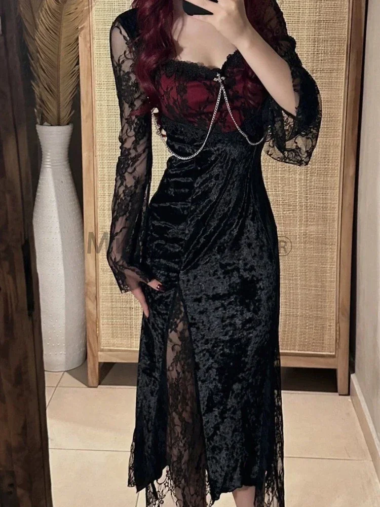 Summer Gothic Grunge Y2k Lace  - Summer Clothing H&M ulasan dan harga