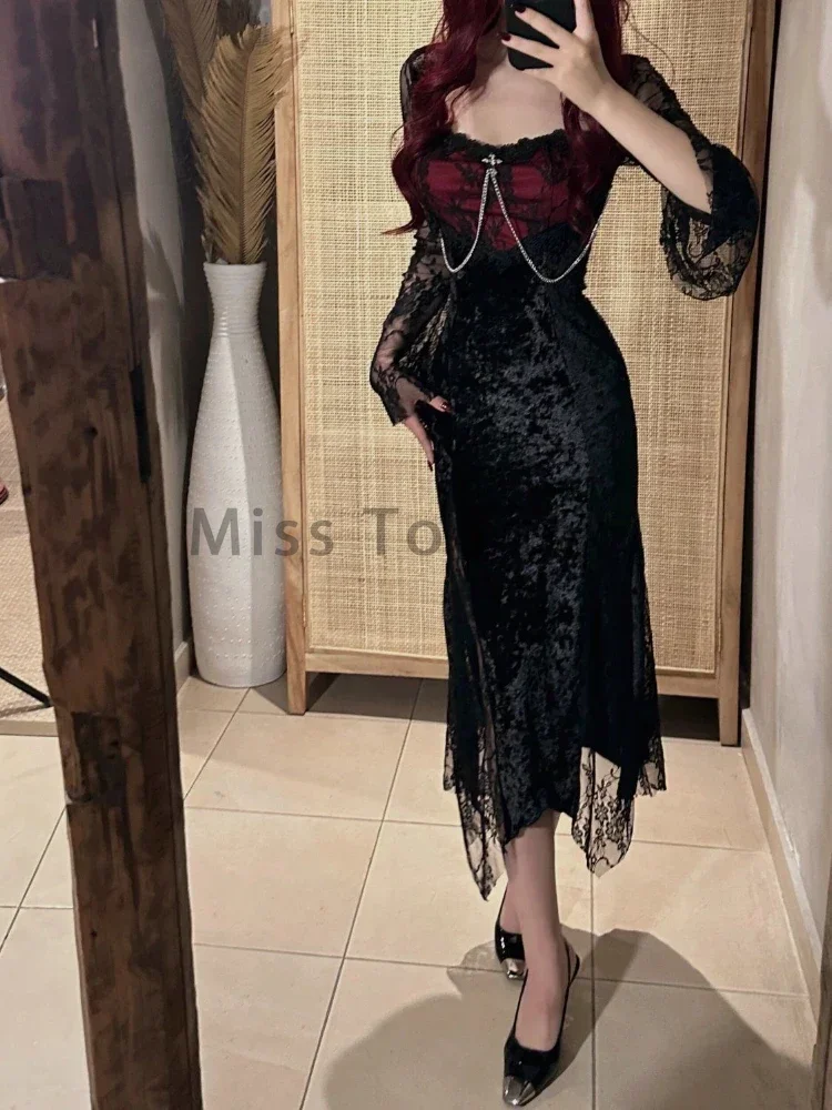 Summer Gothic Grunge Y2k Lace  - Summer Clothing H&M ulasan dan harga