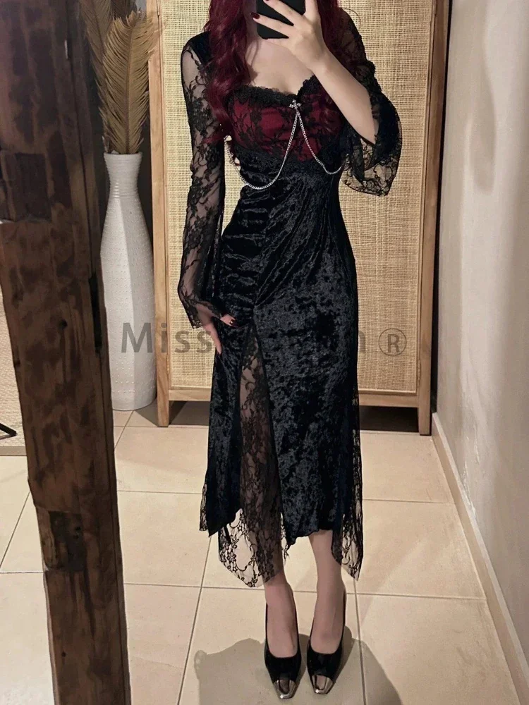 Summer Gothic Grunge Y2k Lace  - Summer Clothing H&M ulasan dan harga