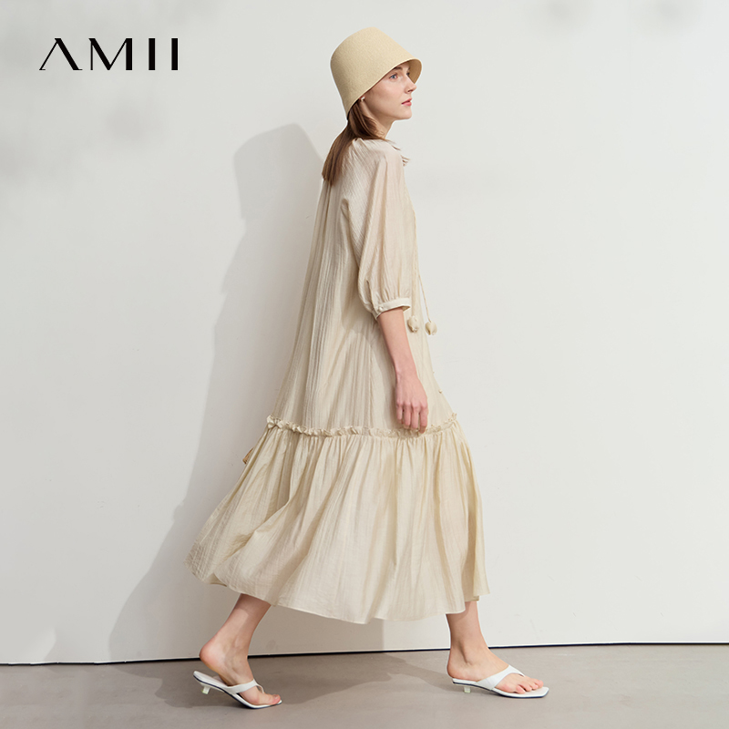 AMII Minimalist Office Lady Dr - Summer Clothing H&M ulasan dan harga