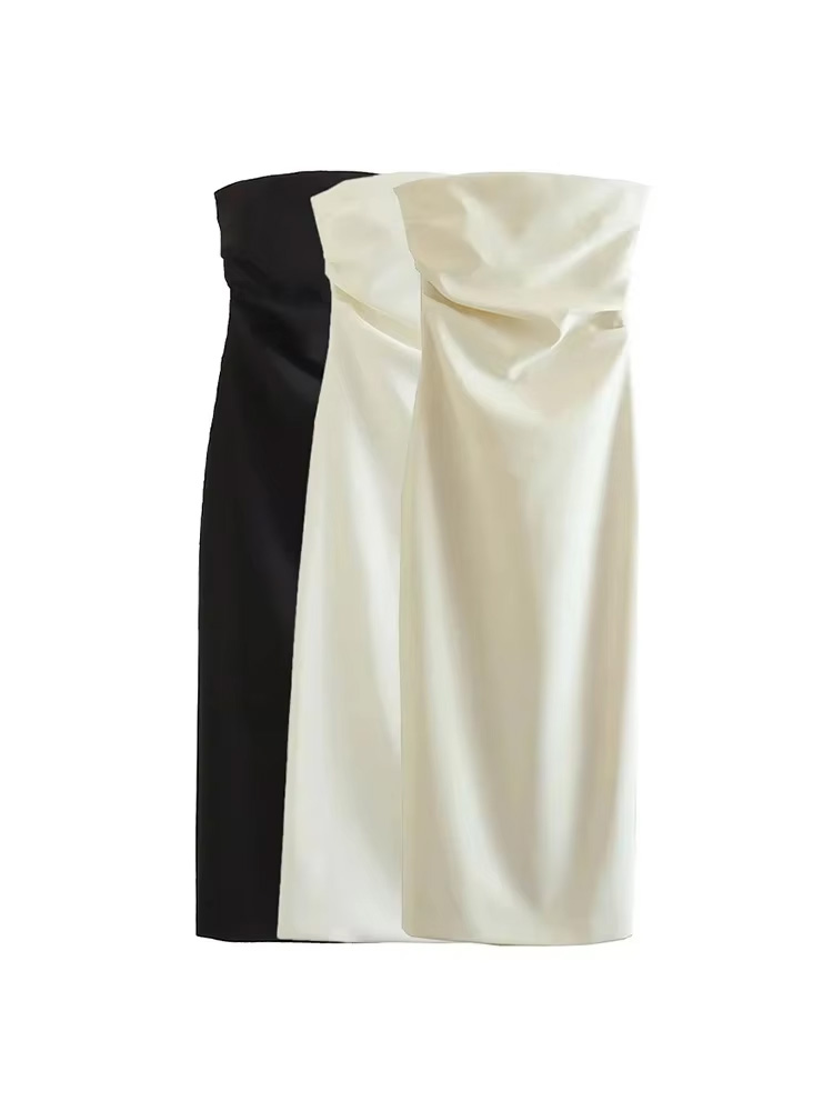 Women Fashion Strapless Gather - Zara Summer Clothing For Women ulasan dan harga