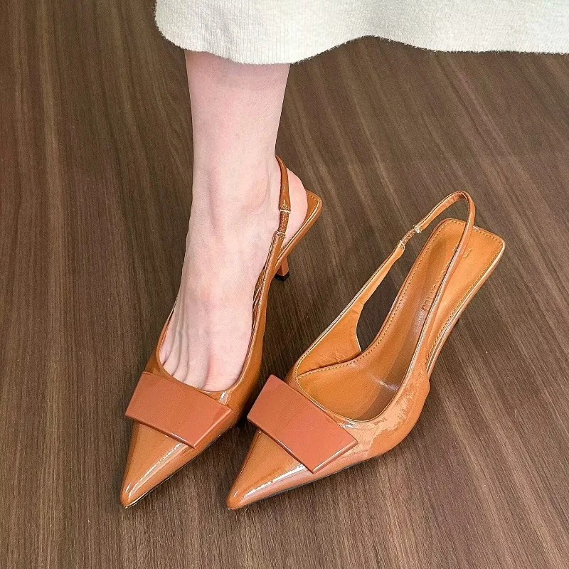 Fashion Square Buckle Pointed  - Summer Clothing Office ulasan dan harga
