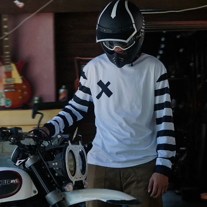 Summer White Motorcycle Off-Ro - Summer Clothing Motorcycle ulasan dan harga