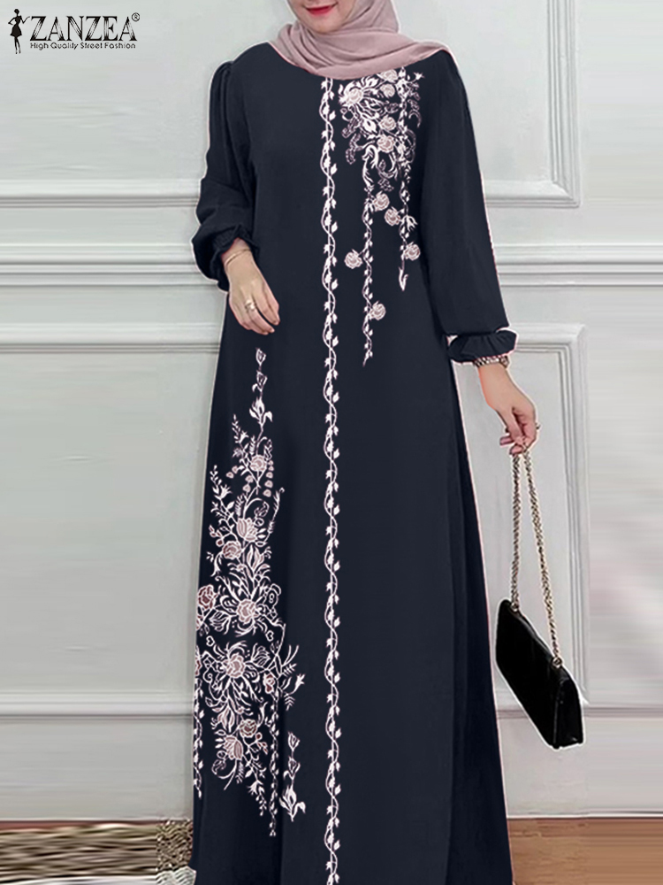 Autumn Muslim Dresses Vintage  - Summer Clothing Hijab ulasan dan harga