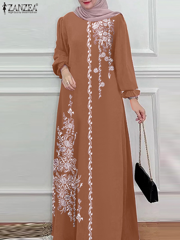 Autumn Muslim Dresses Vintage  - Summer Clothing Hijab ulasan dan harga