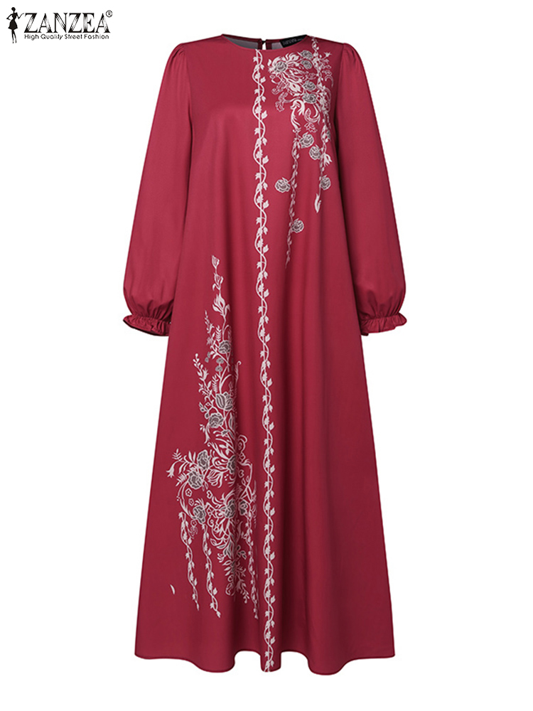 Autumn Muslim Dresses Vintage  - Summer Clothing Hijab ulasan dan harga