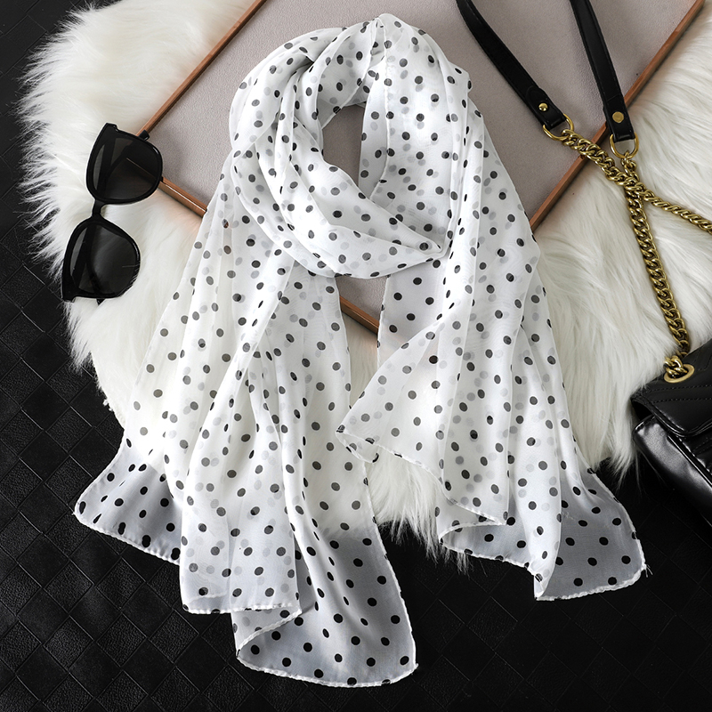 2023 Fashion Printed Dot Chiff - Summer Clothing Hijab ulasan dan harga