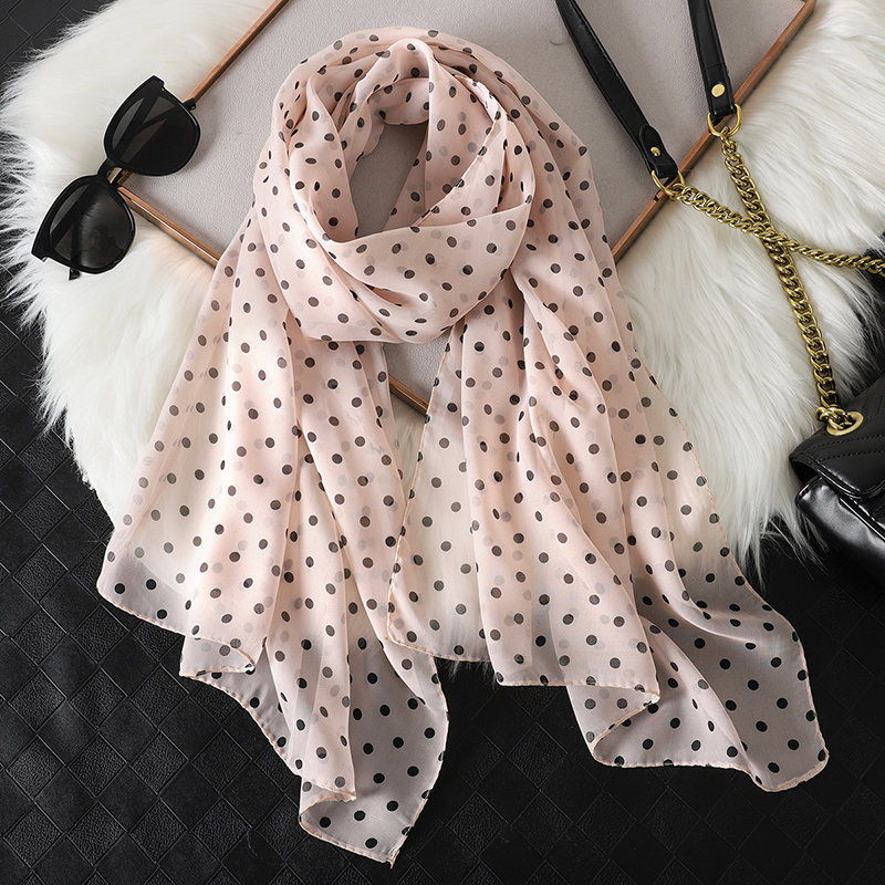 2023 Fashion Printed Dot Chiff - Summer Clothing Hijab ulasan dan harga