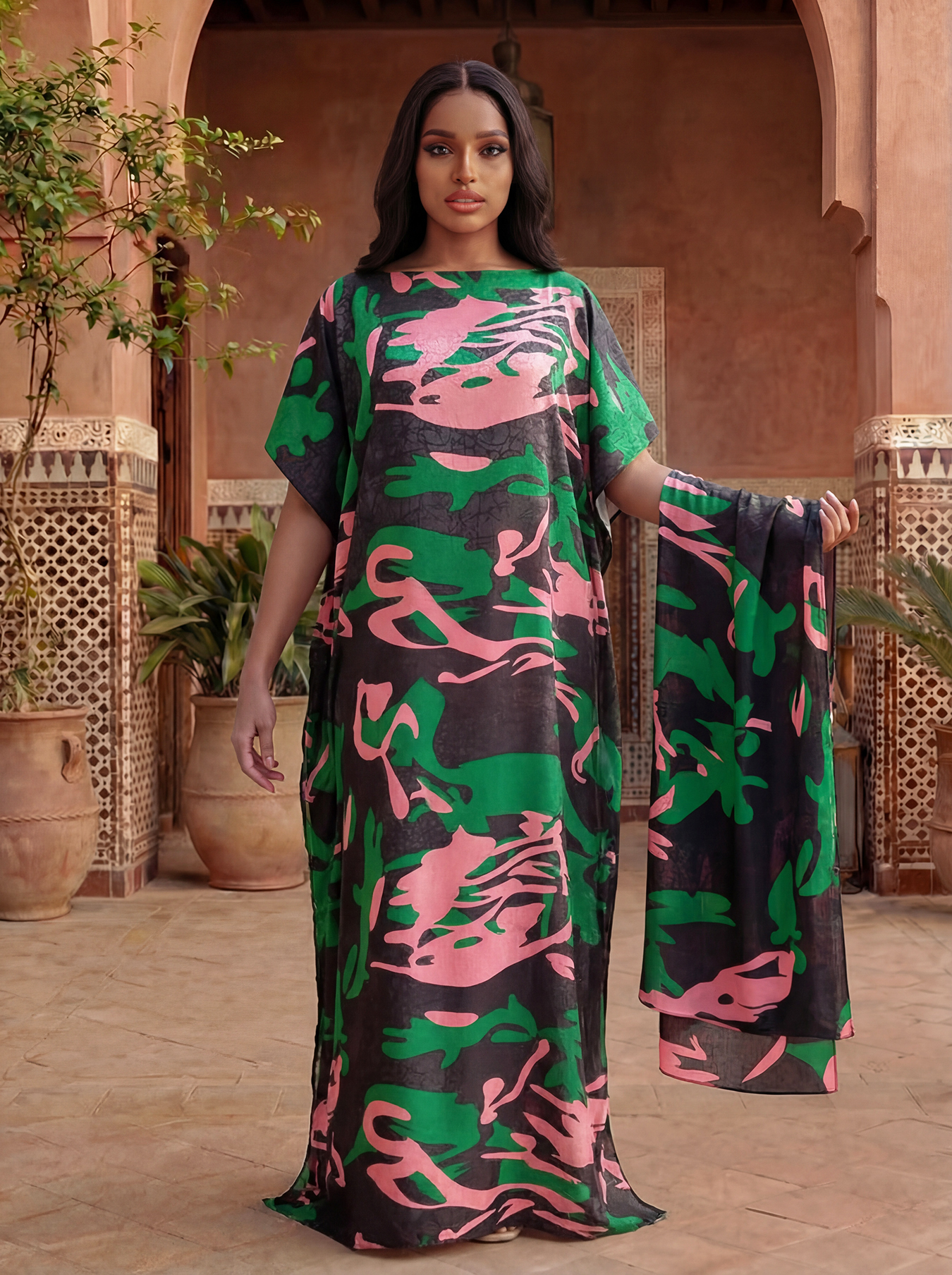 Women's Long Shawl Dubai Fashi - Summer Clothing For Older Women ulasan dan harga