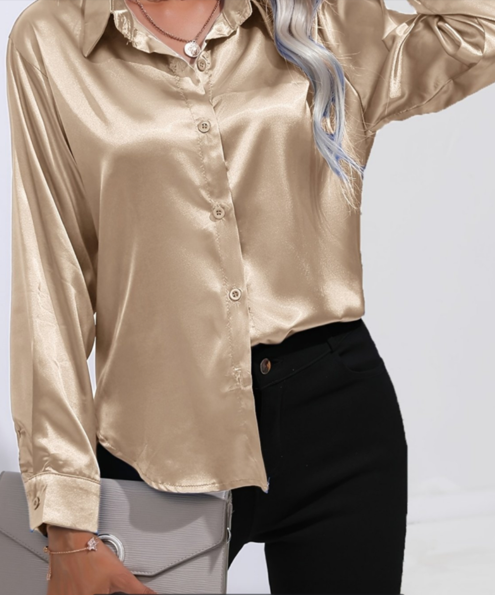 Plus Size Casual Women Silk Sh - Summer Clothing Office ulasan dan harga