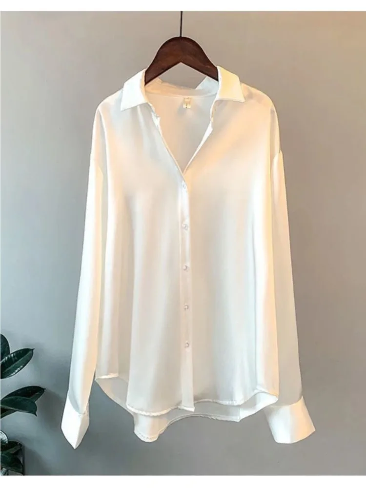 Plus Size Casual Women Silk Sh - Summer Clothing Office ulasan dan harga
