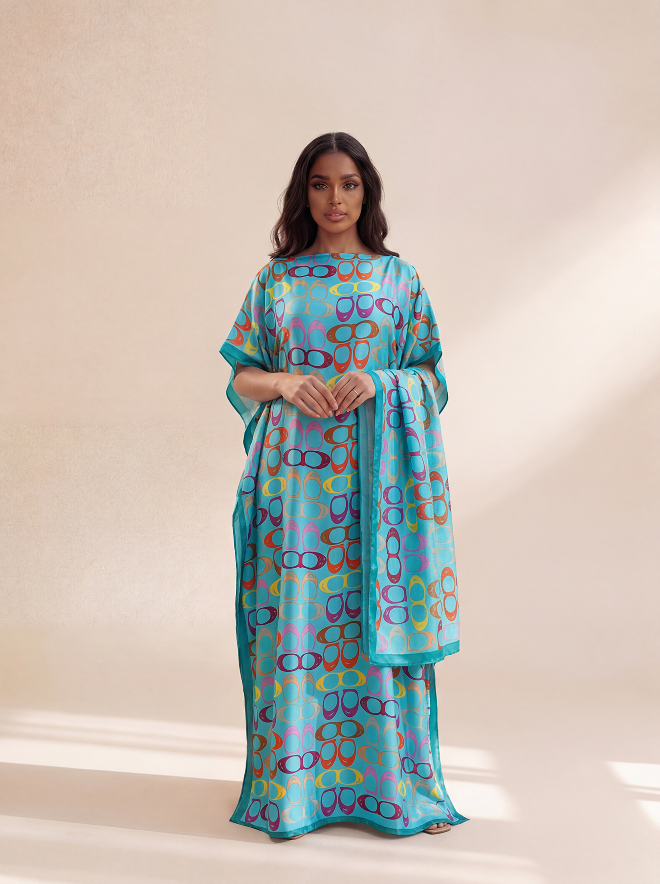 New Style Long Loose Silk Blen - Summer Clothing For Older Women ulasan dan harga