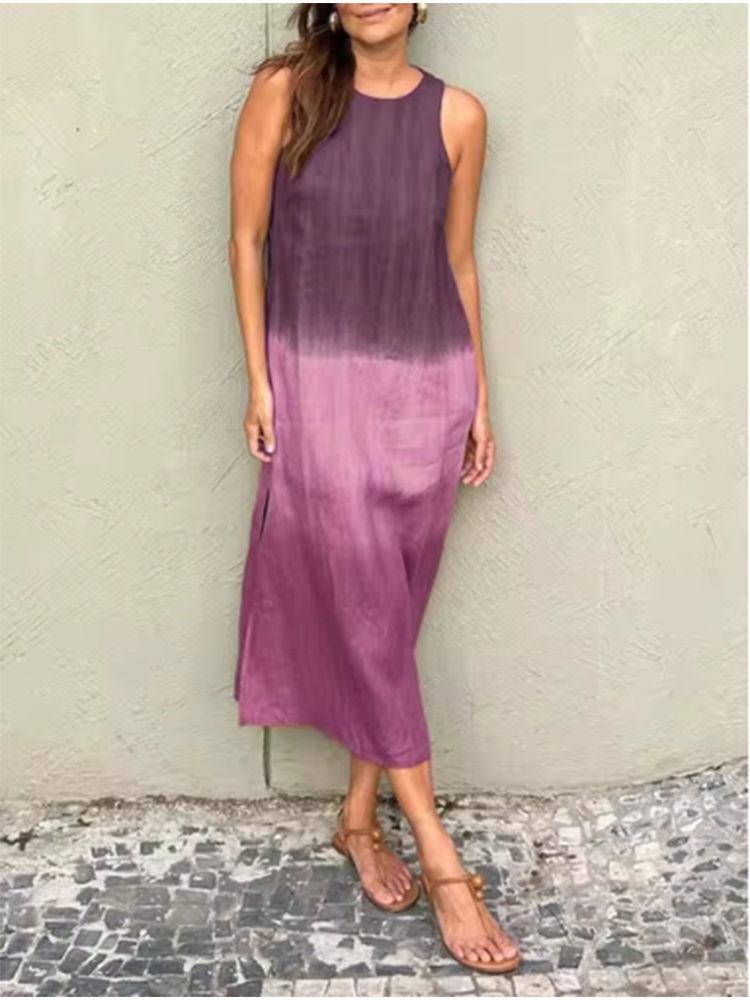 Elegant Gradient Dress Women's - Zara Summer Clothing For Women ulasan dan harga