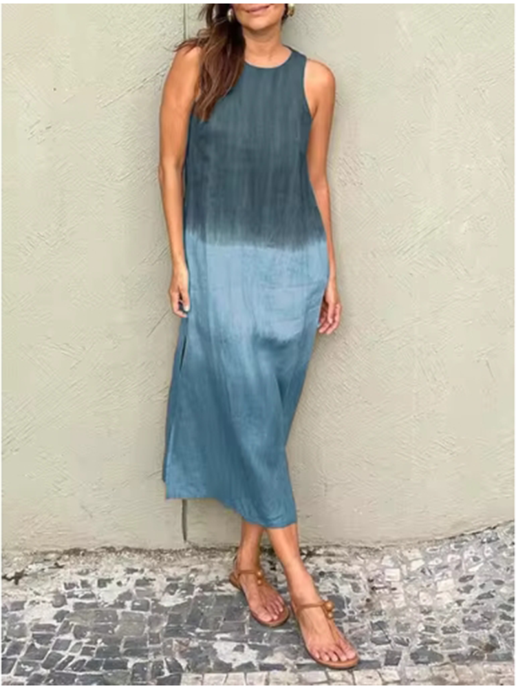 Elegant Gradient Dress Women's - Zara Summer Clothing For Women ulasan dan harga