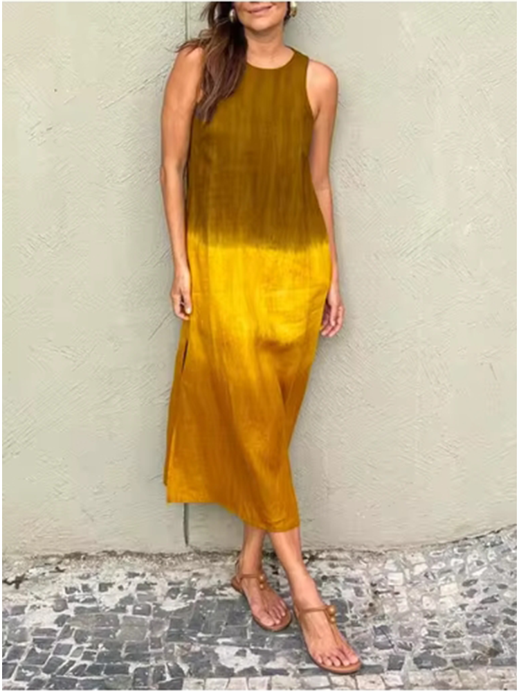 Elegant Gradient Dress Women's - Zara Summer Clothing For Women ulasan dan harga